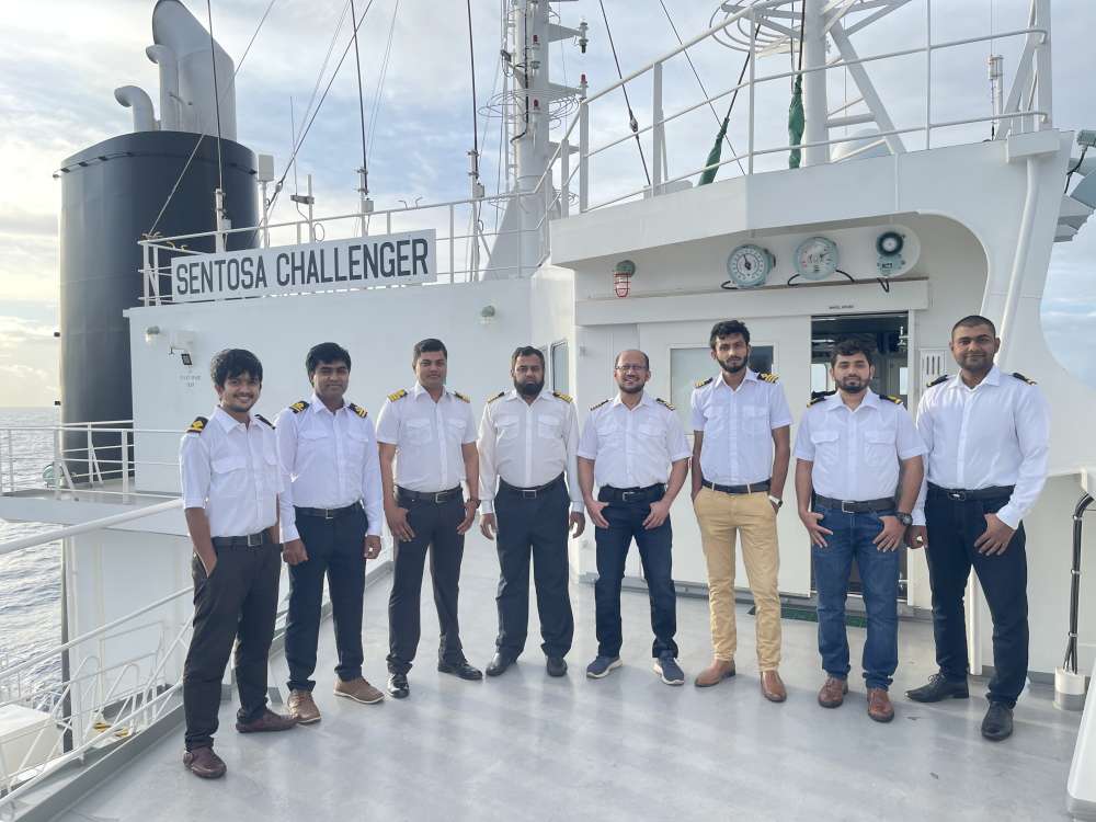 IMA Cadets Onboard on Taken over the vessel MV Sentosa Challenger by change of crew nationality