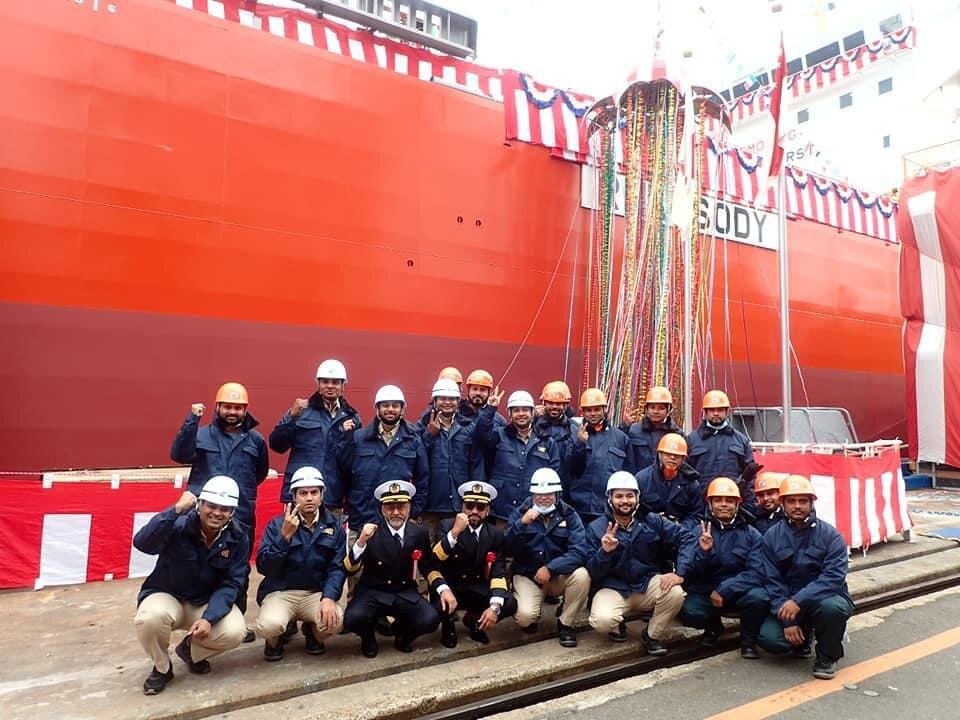 IMA Cadets Onboard on New Take Over Vessel MT. Rhapsody